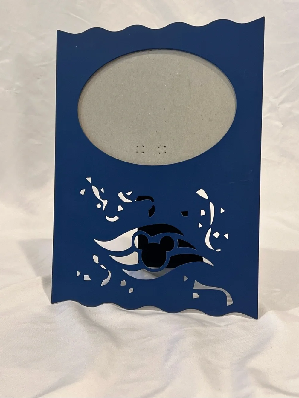 Disney Cruise Line Mickey Mouse AAA Blue Metal 5x7 Frame